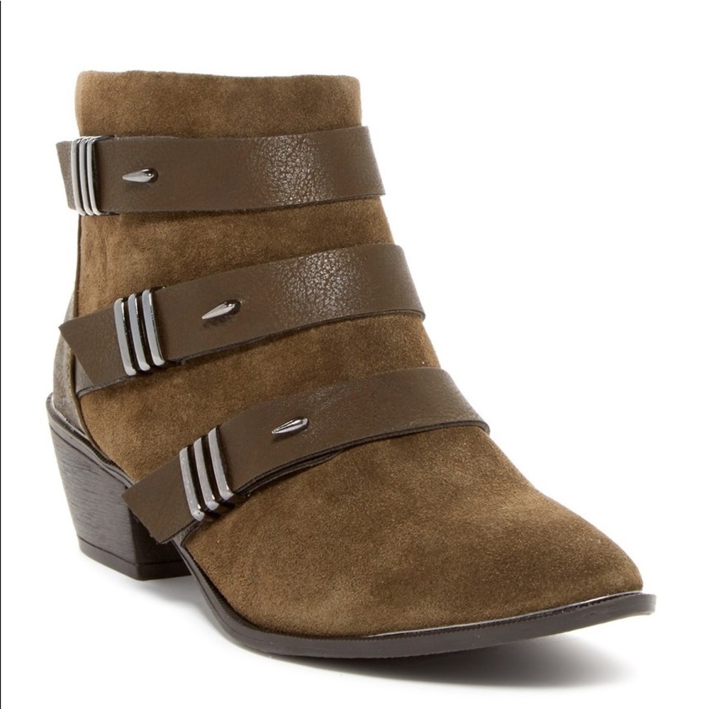 Sam Edelman circus Harley olive green ankle boots